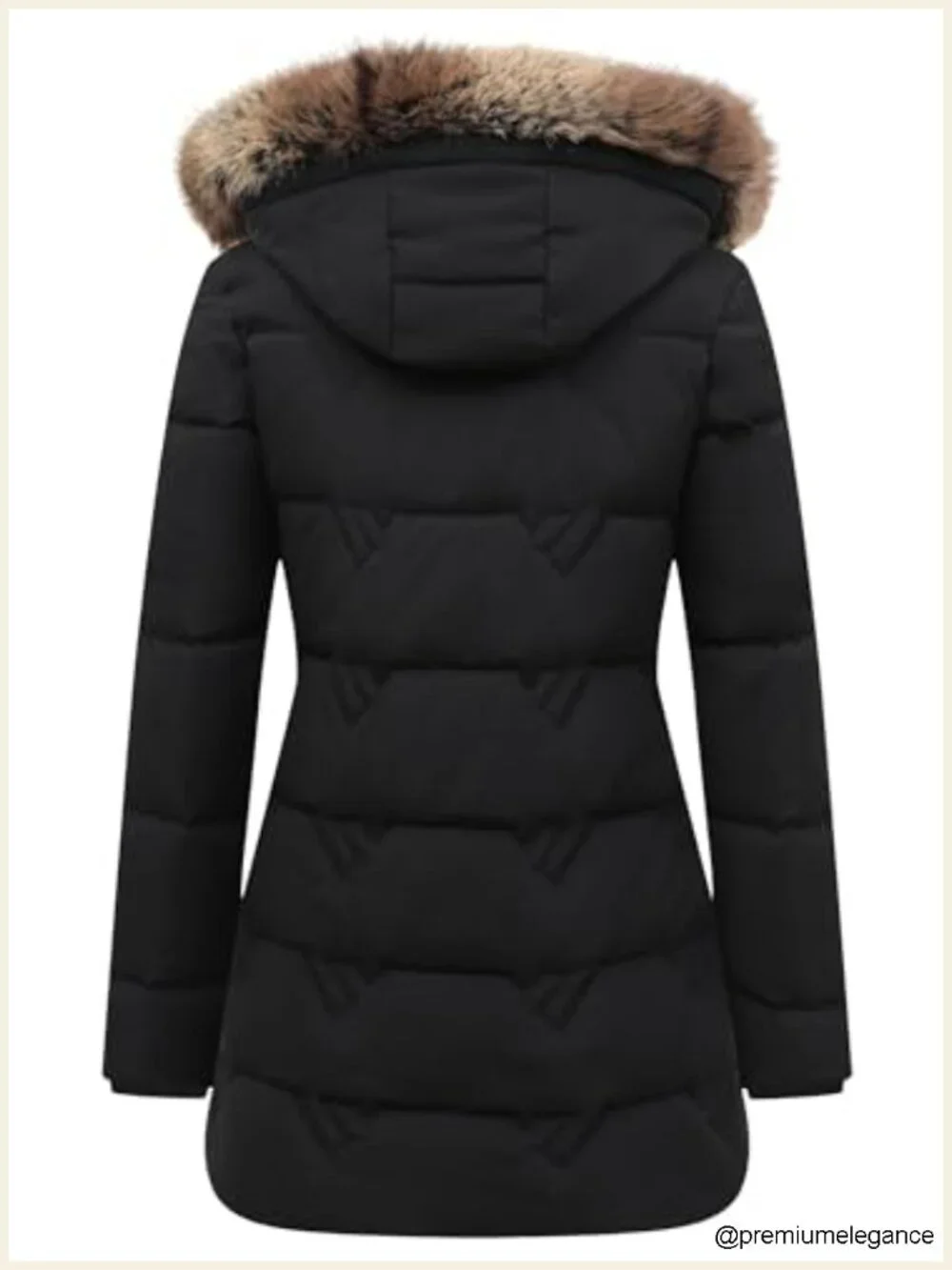 Waterproof Long Insulated Parka with Detachable Hood